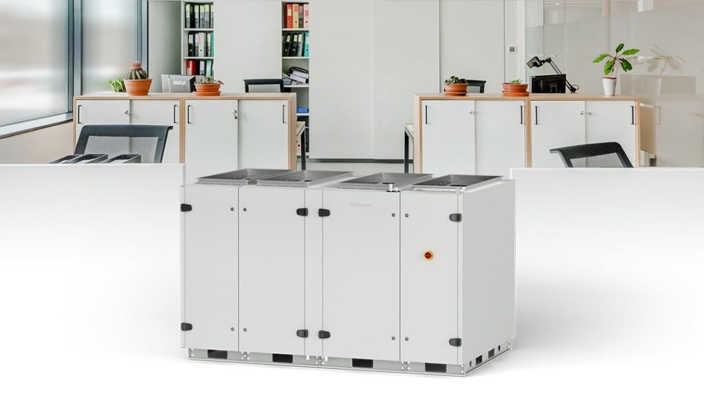 Komfovent Verso CF Standard series was updated with a new, more powerful ventilation device