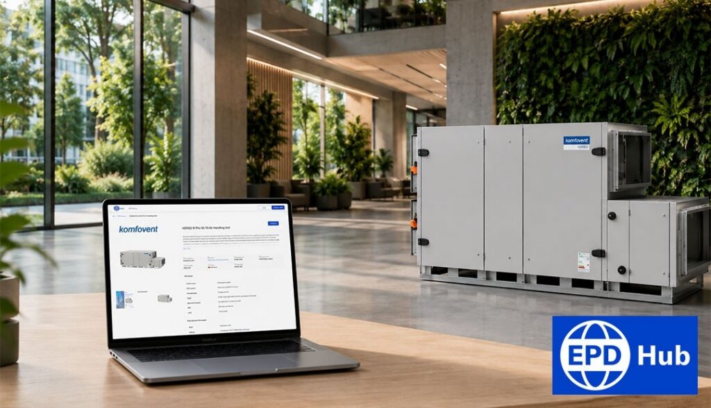 Verified EPDs now available for the Komfovent Verso Pro R range