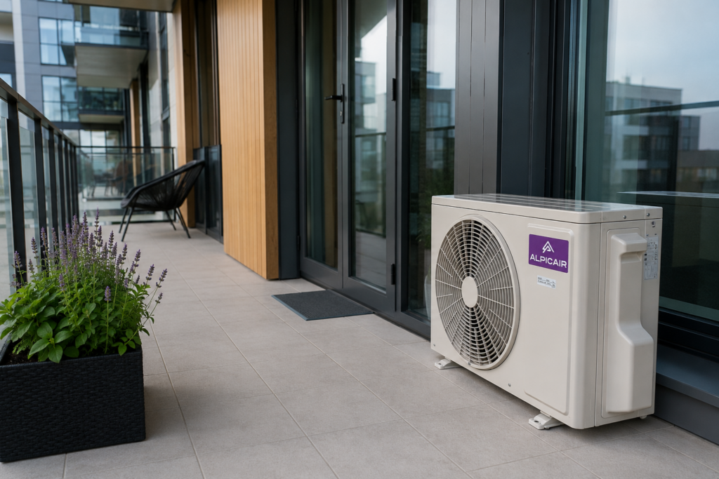 New AlpicAir air conditioner – small outdoor unit, more installation options
